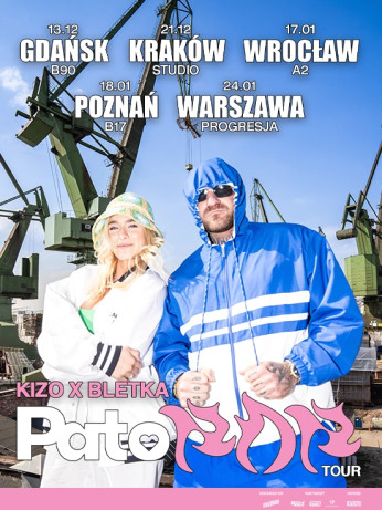 Poznań Wydarzenie Koncert KIZO X BLETKA PATOPOP TOUR