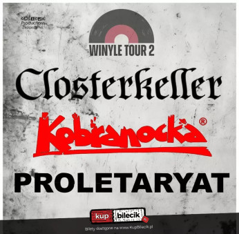 Poznań Wydarzenie Koncert Kobranocka, Proletaryat, Closterkeller