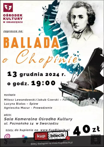 Swarzędz Wydarzenie Koncert Ballada o Chopinie