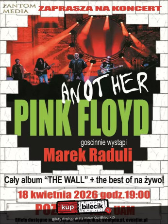 Poznań Wydarzenie Koncert Album "The Wall" oraz największe przeboje Pink Floyd na żywo - Another Pink Floyd i Marek Raduli