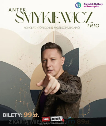Zalasewo Wydarzenie Koncert Antek Smykiewicz Trio - Koncert Akustyczny