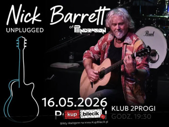 Poznań Wydarzenie Koncert Nick Barrett (Pendragon) - Unplugged | Poznań | 16.05.2026