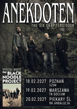 Poznań Wydarzenie Koncert Anekdoten + The Black Noodle Project - The Six Chapters Tour